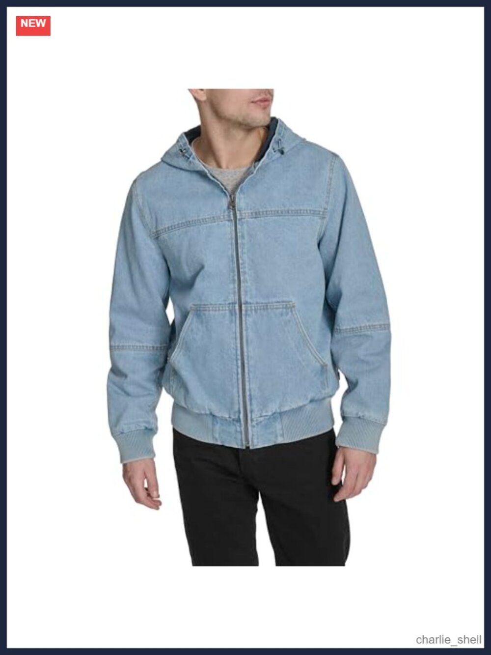 Levi's Cotton Canvas Hooded Bomber Jacket Workwear Men's